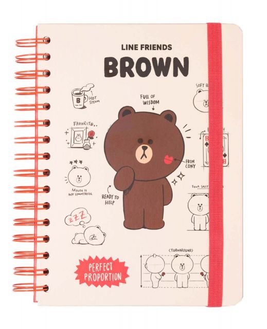 Line Friends Perfect Proportion - notes A5 14,8x21 cm - Line Friends ...