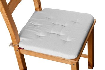 Linen Siedzisko Olek na krzesło, biały, 42x41x3,5 cm - Dekoria