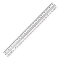 Linijka aluminiowa metalowa, 30 cm