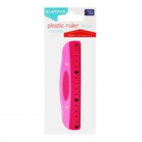 Linijka Plastikowa 15 Cm Różowa Starpak 470969 Starpak