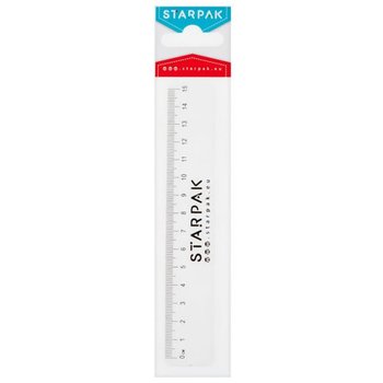 Linijka plastikowa, 15 cm - Starpak