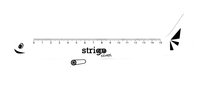 Linijka plastikowa szkolna 15 cm Strigo Samolot Strigo
