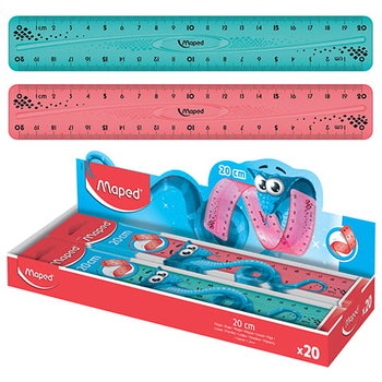 LINIJKA TWIST'N FLEX PULSE NIEŁAMLIWA 20 CM TOREBKA 278910 Maped - Maped