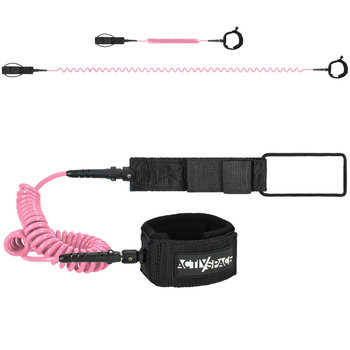 Linka bezpieczeństwa leash do deski SUP smycz 3m - pink - Activ Space