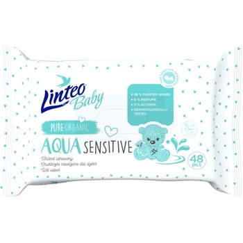 Linteo Baby Aqua Sensitive delikatne nawilżane chusteczki dla dzieci 48 szt. - Linteo