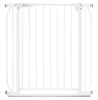 Lionelo, Bramka barierka ochronna zabezpieczająca drzwi schody Truus Slim rozporowa do 105 cm - biała - Lionelo