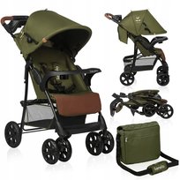 Lionelo, Emma plus, Wózek spacerowy + torba, Forest Green, Zielony