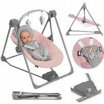 Lionelo, Leżaczek/bujaczek, huśtawka Lionelo Otto Pink Baby, Różowy