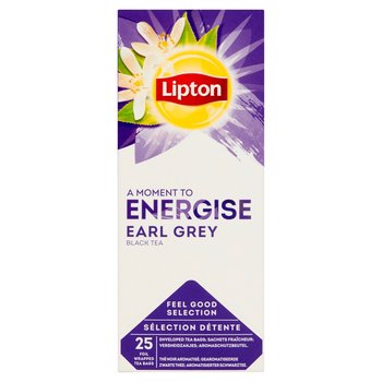 Lipton Earl Grey Herbata czarna aromatyzowana ekspresowa 50 g (25 x 2 g) - Lipton