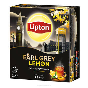 Lipton Earl Grey Lemon Herbata Czarna (92 Torebek) - Lipton | Sklep ...