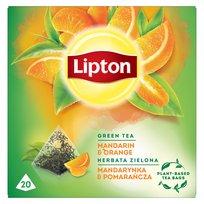Lipton Green Herbata piramidka MANDARYNKA & POMARAŃCZA 20 torebek Lipton
