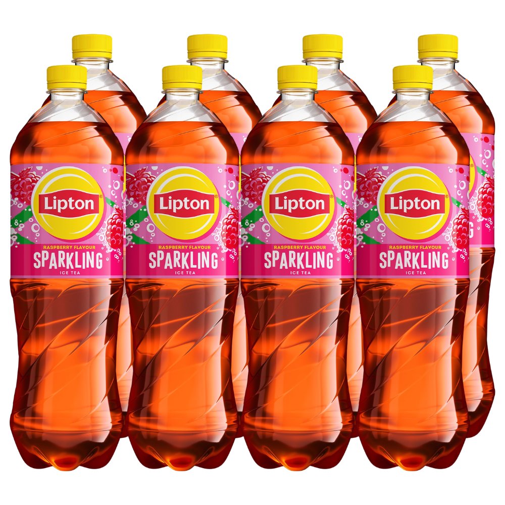 Lipton Ice Tea Raspberry Flavour Zero Napój gazowany 1,5l x 8 sztuk ...