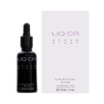 Liq, CR, Serum Night 0.3% Retinol Silk, koncentrat intensywnie korygujący na noc, 30 ml - LIQ