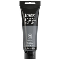 Liquitex Basics, farba akrylowa, 118 ml, 599 Neutral Gray 5, szary