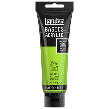 Liquitex Basics, farba akrylowa, 118 ml, kolor 222 Lime Green, zielony - LIQUITEX