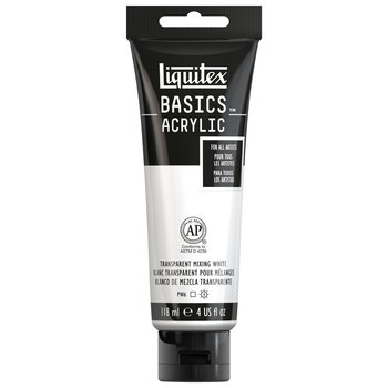 Liquitex Basics, farba akrylowa, 118 ml, kolor 430 Transparent Mixing White, biały - LIQUITEX