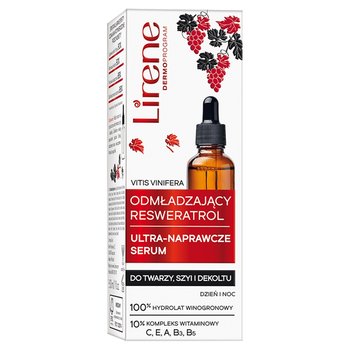 Lirene, Odmładzający Resweratrol Ultra-Naprawcze Serum Na Dzień I Noc, 30ml - Lirene