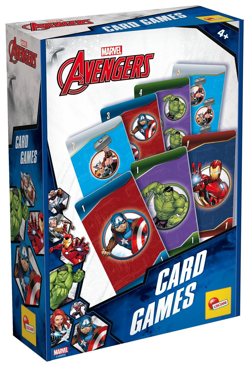 Lisciani, gra karciana, Avengers Cards Games
