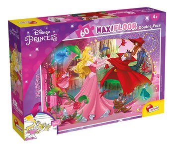 Lisciani, puzzle, Disney, dwustronne Maxi podłogowe Śpiąca królewna, 60 el. - Lisciani