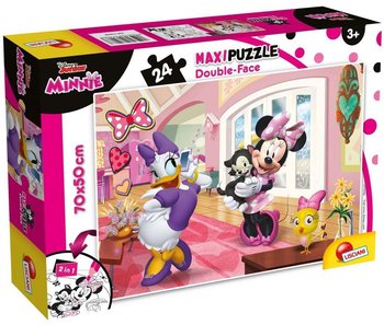 Lisciani, puzzle, Disney, dwustronne Supermaxi Myszka Minnie, 24 el. - Lisciani