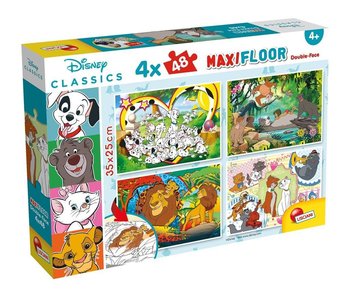 Lisciani, puzzle, Disney, Puzzle dwustronne Maxi, 4x48 el. - Lisciani