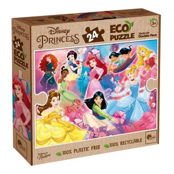 Lisciani, Puzzle Dwustronne Eko Księżniczki Princess, 24 el. - Lisciani