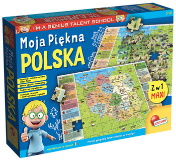 Lisciani, puzzle, Mały geniusz: Moja Piękna Polska, 108 el. - Lisciani