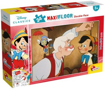 Lisciani, Puzzle Maxi Floor Double-Face, Klasyka Disneya, 24 el. - Lisciani