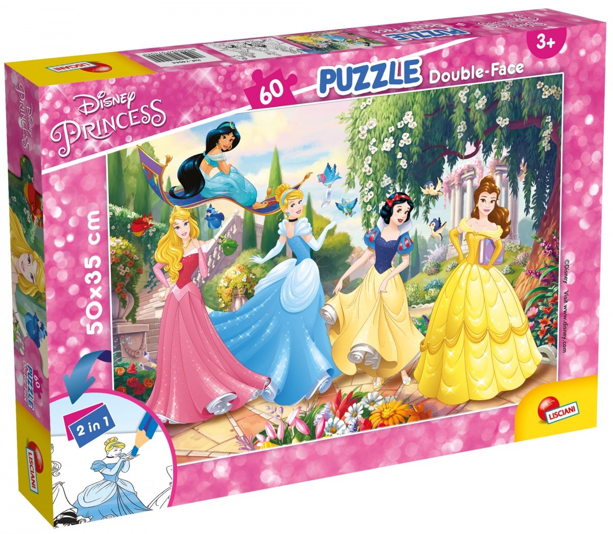 Lisciani, puzzle, plus Princess, 60 el.