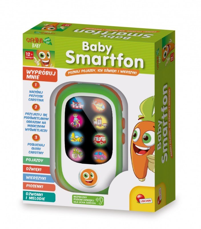 Lisciani, zabawka interaktywna Carotina Smartfon