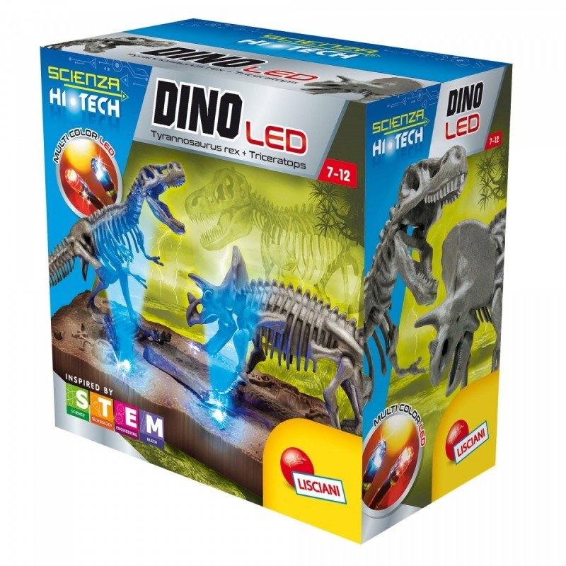 Lisciani, zestaw naukowy Hi-Tech Dinozaury Led