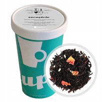 Liściasta herbata czarna SZCZĘŚCIE tropikalny aromat maliny i kokosa 120g - herbata liściasta sypana mieszanka napar susz