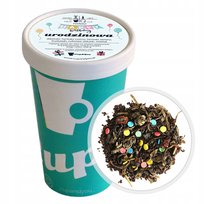 Liściasta herbata czarna URODZINOWA konfetti kolorowa mieszanka 200g - herbata liściasta sypana mieszanka napar susz