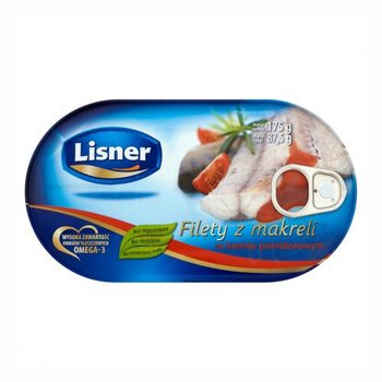 Lisner filety z makreli w kremie pomidorowym 175g - Lisner