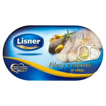 Lisner filety z makreli w oleju 170g - Lisner