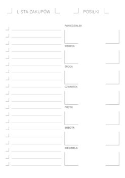 LISTA ZAKUPÓW planer notes A5 26 kartek M - Zaplanowane