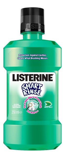 Фото - Зубна паста / ополіскувач LISTERINE Smart Rinse Płyn do płukania jamy ustnej dla dzieci 6+ Mild Mint 