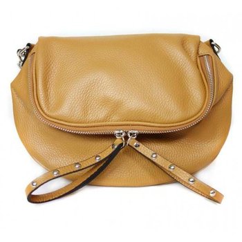 Listonoszka ,chlebak ,nerka Vera Pelle szeroki pasek ,pojemna A5 Camel VP591C - KEMER