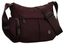 Listonoszka damska PETERSON mała torebka na ramię kieszonki na suwak sportowa modna burgundowa