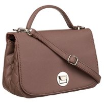 Listonoszka damska pikowana w kolorze dusty pink obrotowe zapięcie - David Jones DAVID JONES