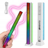 LISTWA LED RGB NEON MULTIKOLOR MRUGA REAGUJE NA DŹWIĘK USB 18 TRYBÓW