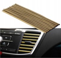 Listwa Tuningowa Na Nawiew Do Auta 10Szt. Gold Złota