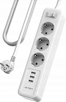 Listwa zasilająca 3x230V + 3xUSB 3680W 16A z ochroną - Biała JSVER 1,8M Inna marka