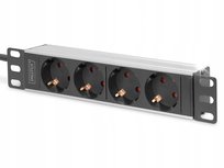 Listwa zasilająca DIGITUS do szaf 10" RACK 4xSchuko, 2m 1xSchuko, 16A Digitus