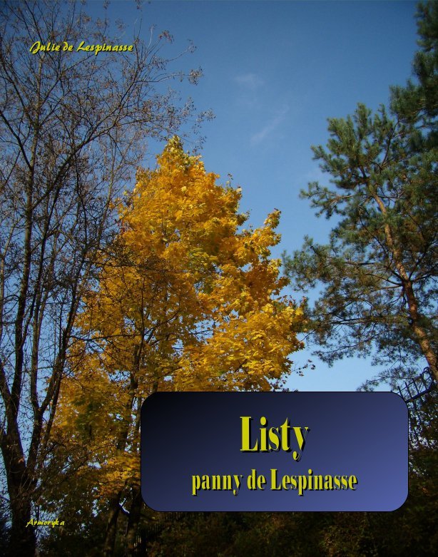 Listy panny de Lespinasse - ebook epub