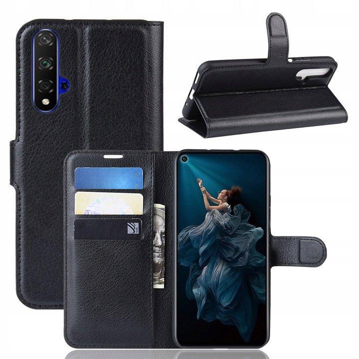 Custodia A Libro Magnetica Per Redmi Note 13 Pro 5G – Pelle Elegante Con Fessura Carte E Supporto (Rosso)