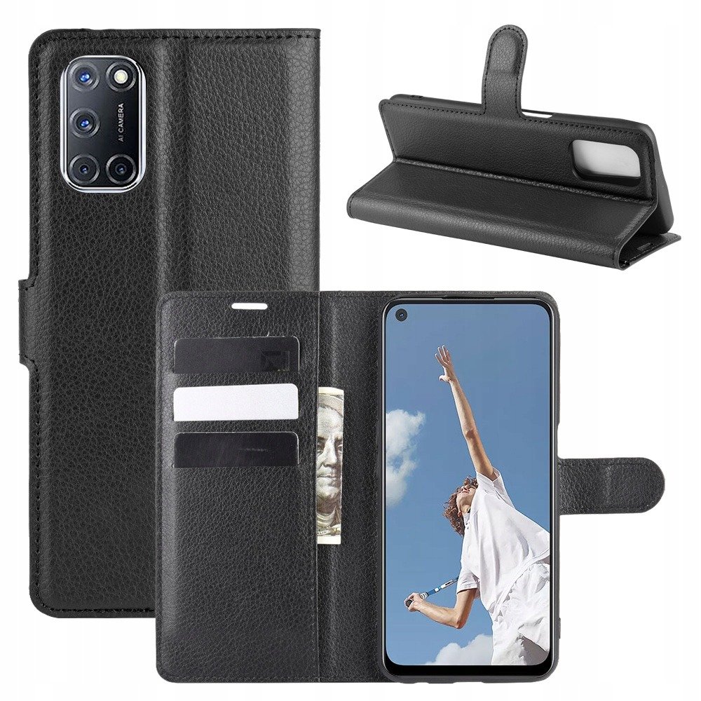 Cover Libro Con Gatto Per Oppo A52/A72/A92 - Custodia Portafoglio In Pelle PU Con Porta Carte, Supporto E Chiusura Magnetica - 2