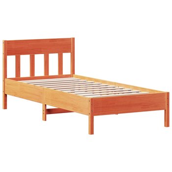 Lite drewno sosnowe łóżko 195,5x80,5x81 cm, woskow - Zakito Europe