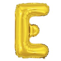 Litera Balon foliowy Złote Litery Alfabet 40cm - E
