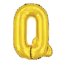Litera Balon foliowy Złote Litery Alfabet 40cm - Q
